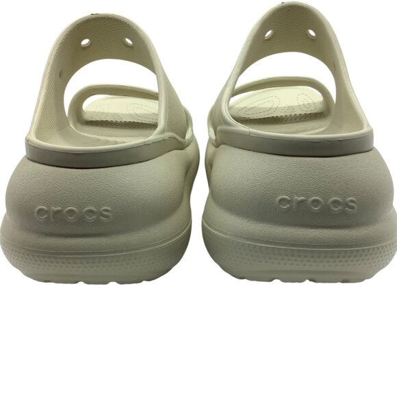 Crocs Unisex Classic Mega Crush Sandals Cream Women Size 9 Lightweight Slip-On - Picture 7 of 8
